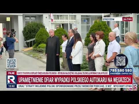 "W duchu wiary i solidarności". Strzyżów oddaje hołd ofiarom wypadku na Węgrzech