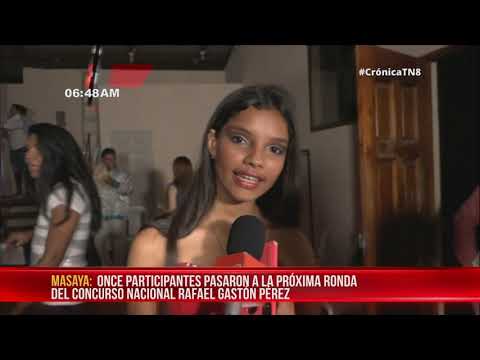 Concurso nacional Rafael Gastón Pérez inició en Masaya - Nicaragua