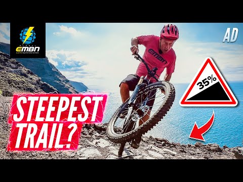 Dropping Into The World's STEEPEST MTB Trail?