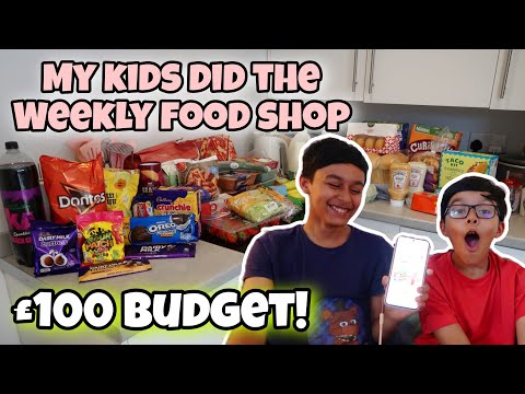 I LET MY KIDS DO THE WEEKLY FOOD SHOP!