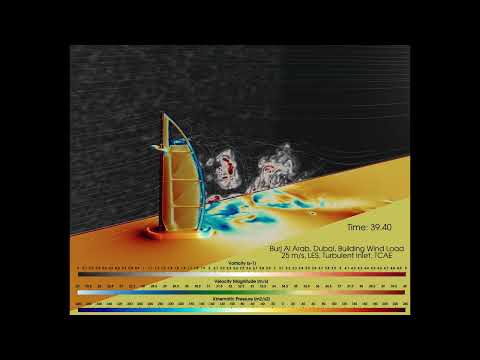 Burj Al Arab Wind CFD Simulation | Building Wind Load Analysis with TCAE