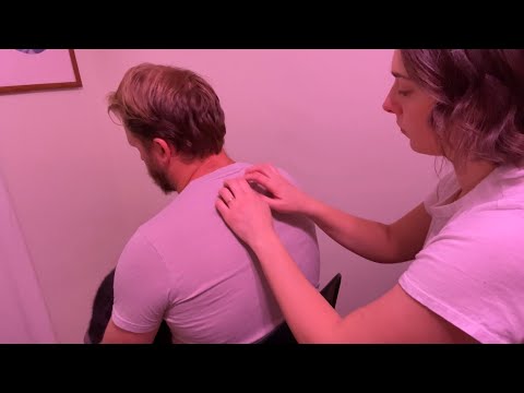 Slow & Gentle ASMR Back Scratching Massage for Relaxation, Soft Spoken ✨ [Real Person ASMR]