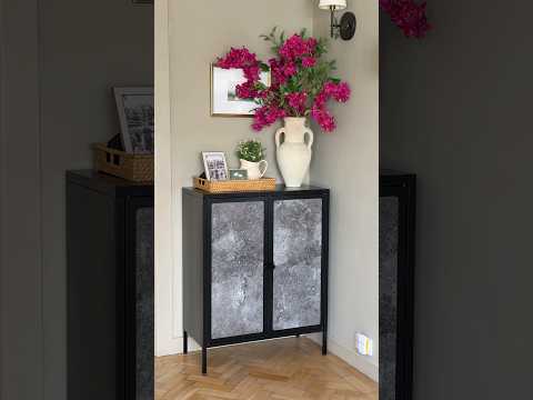 How to Hide Clutter in a Glass Cabinet | Easy DC Fix Makeover Under £10