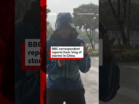 China evacuates nearly two million as Super Typhoon Ragasa makes landfall. #China #Typhoon #BBCNews