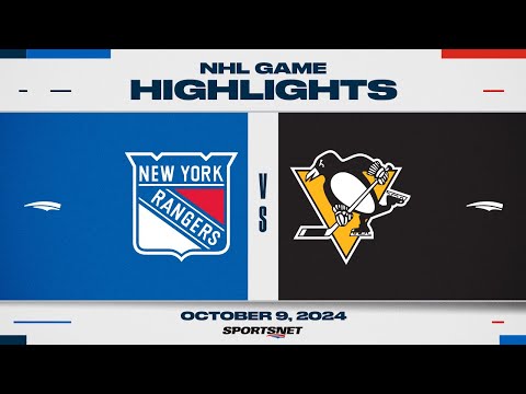 NHL Highlights | Rangers vs. Penguins - October 9, 2024