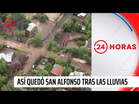 San José de Maipo: así quedó el sector de San Alfonso tras las lluvias y aluvión