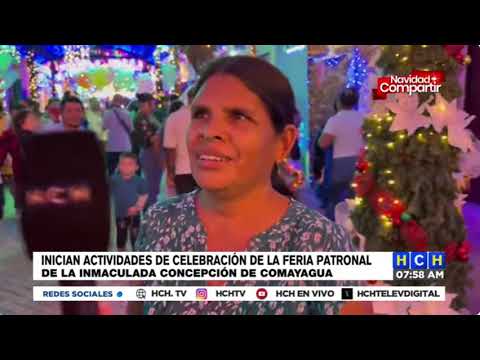 Con inauguración del Paseo Navideño, inicia Feria Patronal en Comayagua