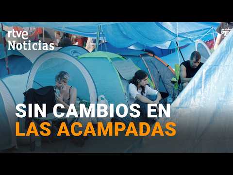 El adelanto electoral no afecta a las acampadas de España | RTVE Noticias