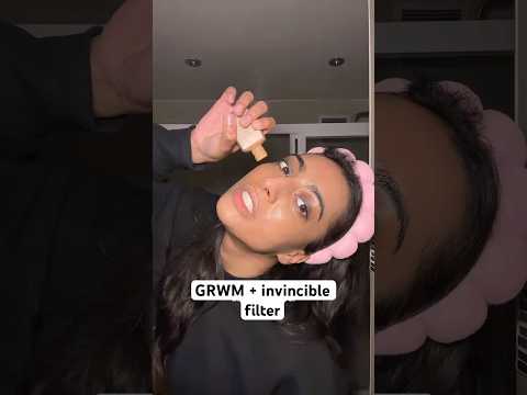 GRWM + invincible filter😭 #eczemamakeup