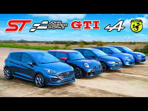 【ドラッグレース！】最新のホットハッチが真っ向勝負！