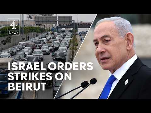 Israel orders strikes on south Beirut as forces push deeper into Lebanon