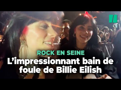 Billie Eilish a pris un bain de foule avec ses fans français à Rock en Seine