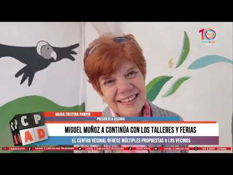 Miguel Muñoz A continúa con los talleres y ferias