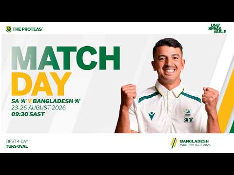 SA A Men vs Bangladesh A Men - First 4-<strong>Day</strong> Match - <strong>Day</strong> 3 Live <strong>from</strong> Tuks Oval, Pretoria