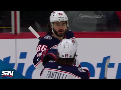 Kirill Marchenko Scores Off Perfect Backhand Saucer Pass From Adam Fantilli