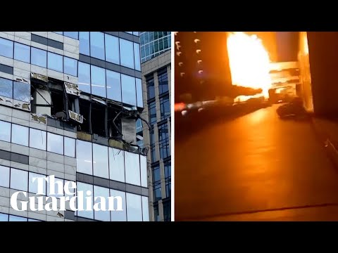 Moscow buildings damaged in overnight drone attacks that Russia blames on Ukraine