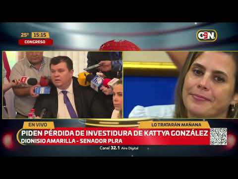 Piden pérdida de investidura de Kattya González