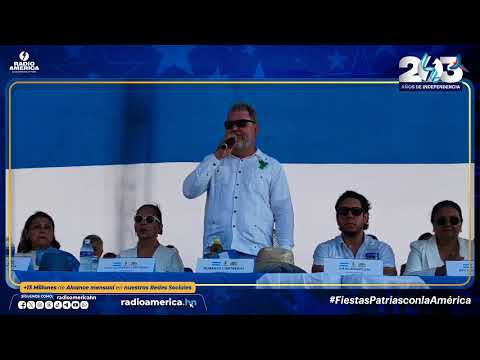 Palabras del alcalde de San Pedro Sula, Roberto Contreras, en el marco del 203 aniversario