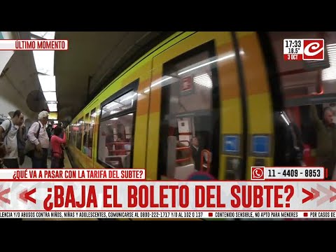 ¿Baja el boleto del subte?