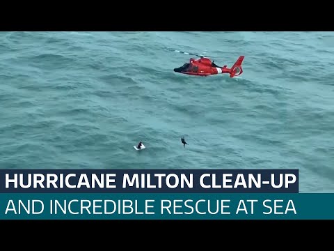 Hurricane Milton: Incredible stories of survival but clean-up just beginning | ITV News