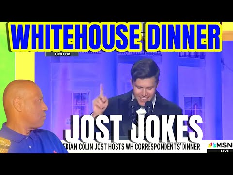 WOW! Colin Jost FUNNY STUNNING JOKES   White House Correspondents' dinner 2024