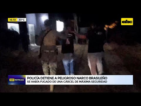 Policía detiene a peligroso narco brasileño en PJC
