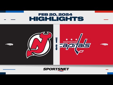 NHL Highlights | Devils vs. Capitals - February 20, 2024