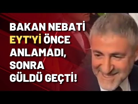 Bakan Nebati 'EYT mi?' dedi, gülerek yoluna devam etti!