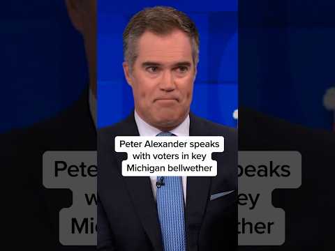 Peter Alexander speaks with voters in key Michigan bellwether