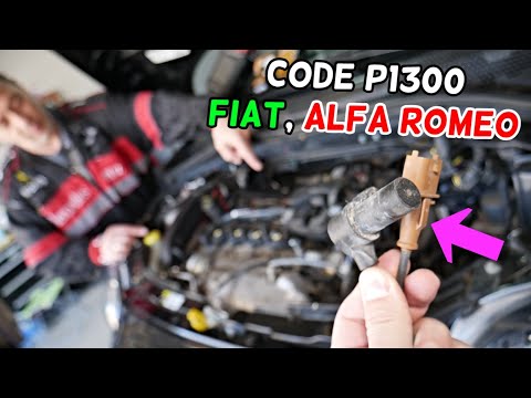 FIAT ALFA ROMEO CODE P1300 MISFIRES, DOES NOT START, RUNS ROUGH