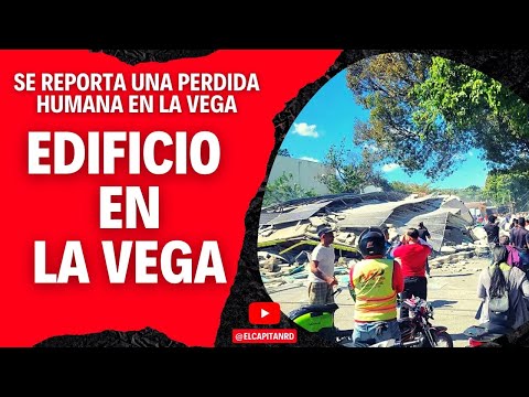 Edificio desplomado en La Vega deja una pérdida humana