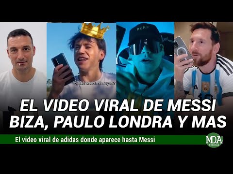 El VIDEO VIRAL de ADIDAS donde APARECE SCALONI, DI MARÍA, BIZARRAP, PAULO LONDRA Y HASTA MESSI