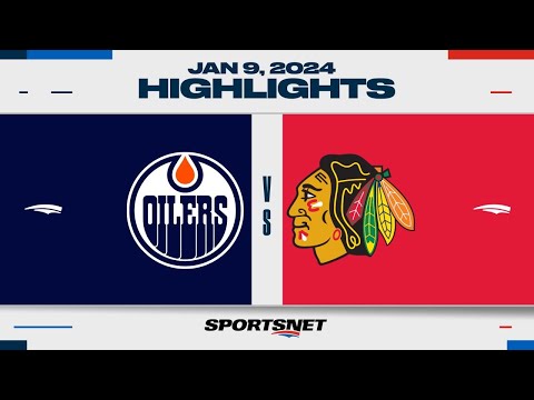 NHL Highlights | Oilers  vs. Blackhawks - January 9, 2023