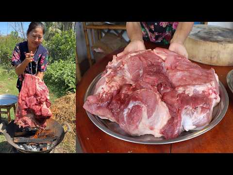 Amazing cooking skills: Yummy burned pork cooking | Braised pork recipe
