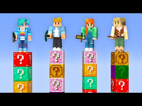 Minecraft LUCKY BLOCK PILLARS!! /w GeminiTay, Smajor & Oli!
