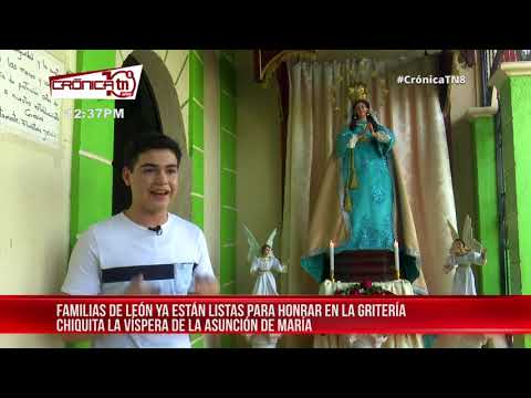 Familias de León están listas para celebrar la Gritería Chiquita - Nicaragua