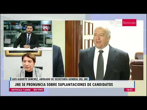 Noticias Tarde | Luis Alberto Sánchez, abogado de la secretaría general del JNE