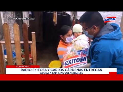 Radio Exitosa y Carlos Cárdenas entregan ayuda a familias vulnerables