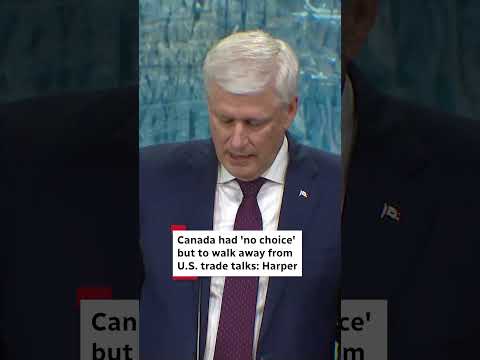 Canada had 'no choice' but to walk away from U.S. trade talks: Harper