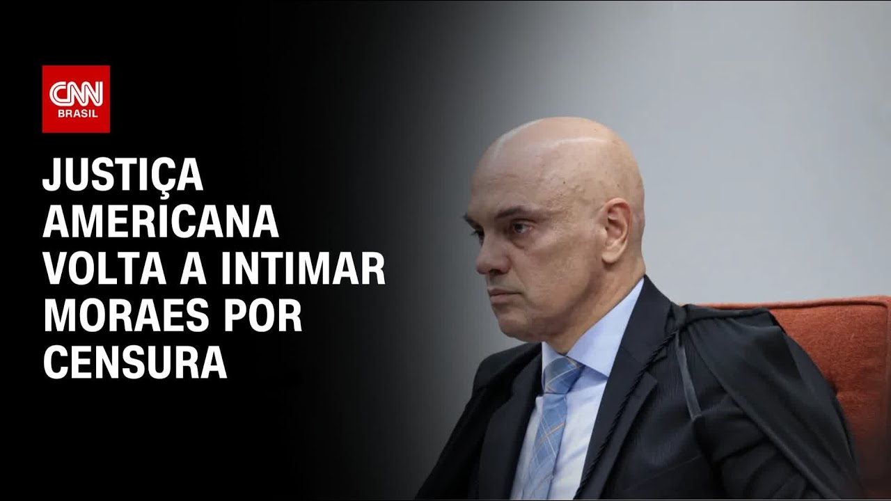 Justiça dos EUA volta a intimar Moraes no caso Trump Media e Rumble | LIVE CNN