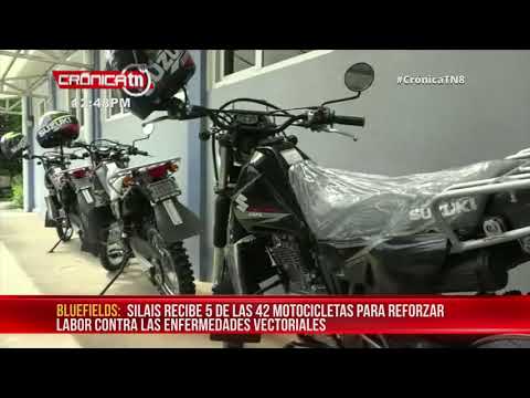 MINSA en el Caribe Sur recibió 5 motocicletas de parte del Gobierno Nacional - Nicaragua