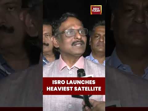 #ISROChief #VNarayanan Hails #LVM3M5Launch of India’s #CMS03 #HeaviestSatellite | #Sriharikota