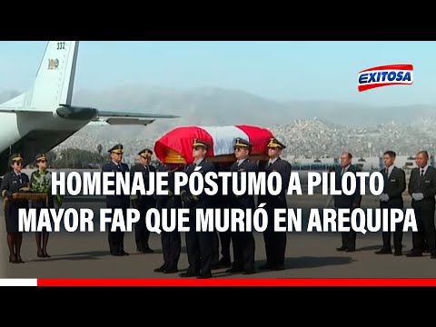 Surco: Realizan homenaje póstumo a piloto mayor FAP Ramiro Alfredo Rondón Medina