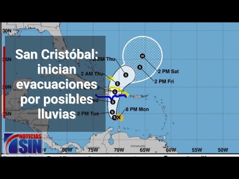 San Cristóbal: inician evacuaciones por posibles lluvias