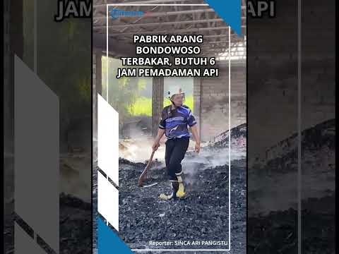 PABRIK ARANG BONDOWOSO LUDES TERBAKAR, Pemilik Diperkirakan Merugi Rp 500 Jutaan