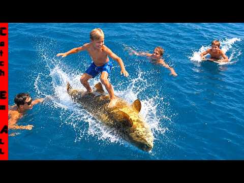 FISH SURFING on a GIANT FISH!