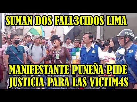 POLICIAS NO PUDIERON IMPEDIR QUE MANIFESTANTES SE MOVILIZEN HASTA PLAZA DOS DE MAYO EN LIMA..