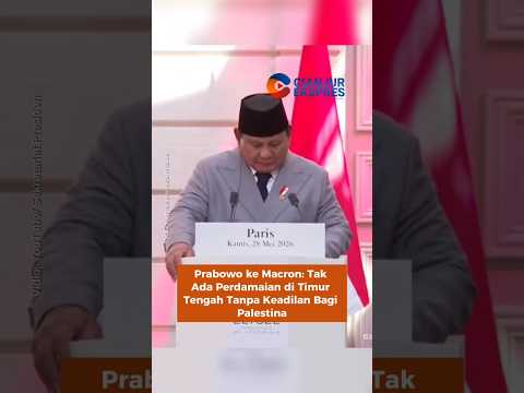 Prabowo ke Macron: Tak Ada Perdamaian di Timur Tengah Tanpa Keadilan Bagi Palestina