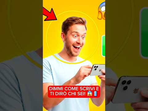 COSA RIVELA DI TE IL MODO IN CUI SCRIVI AL TELEFONO?😱