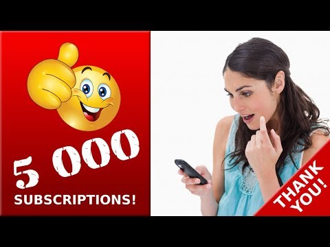 Thank You for 5000 Subscriptions and over 1 Million Views!